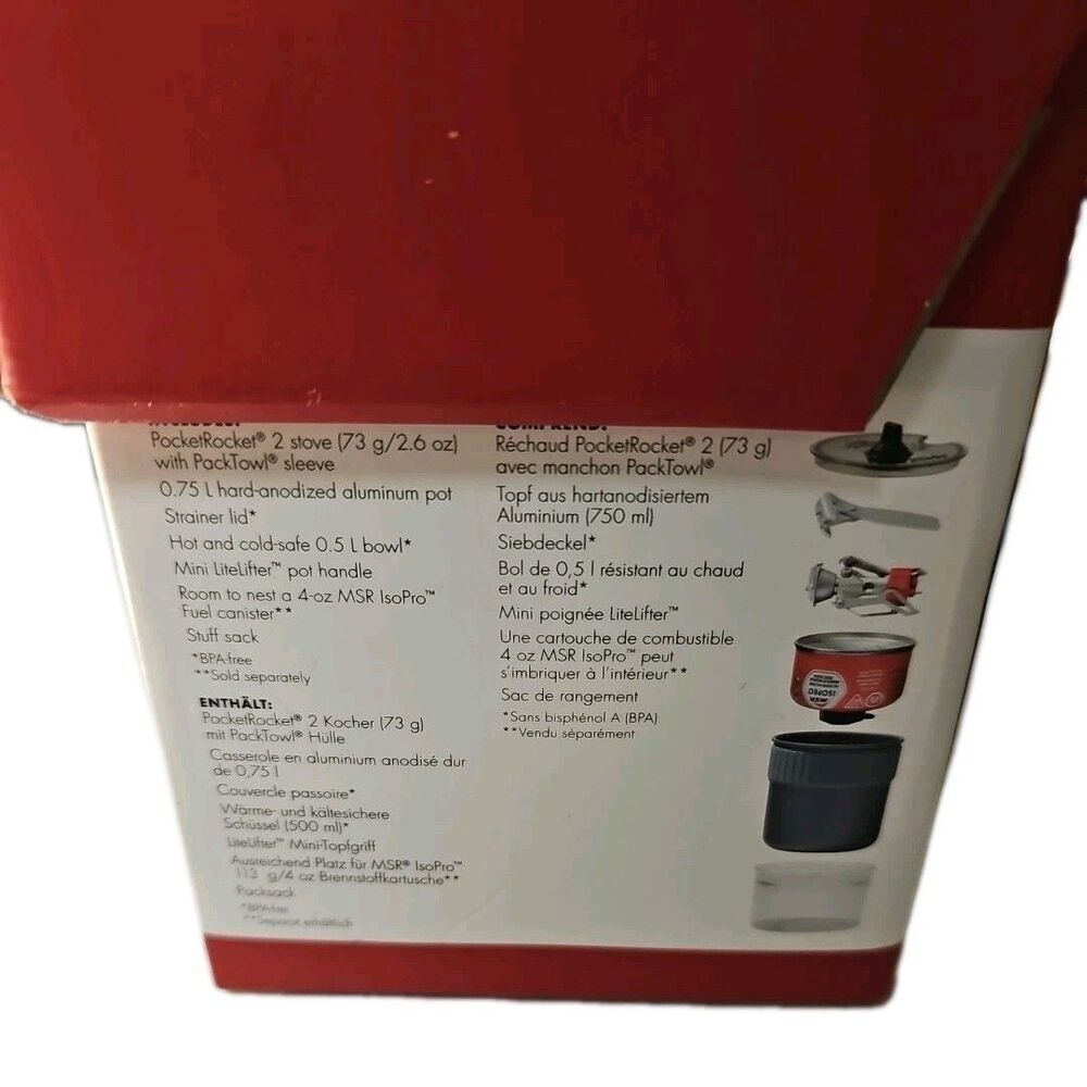 MSR PocketRocket 2 Stove Kit For Camping BRAND NEW - Picture 2 of 4